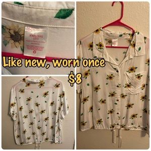 Sunflower Button Up Shirt